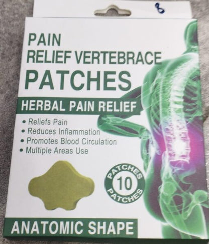 HYLLIS Pain Relief Patches - 10 Neck Pain Patches / Safe &amp;