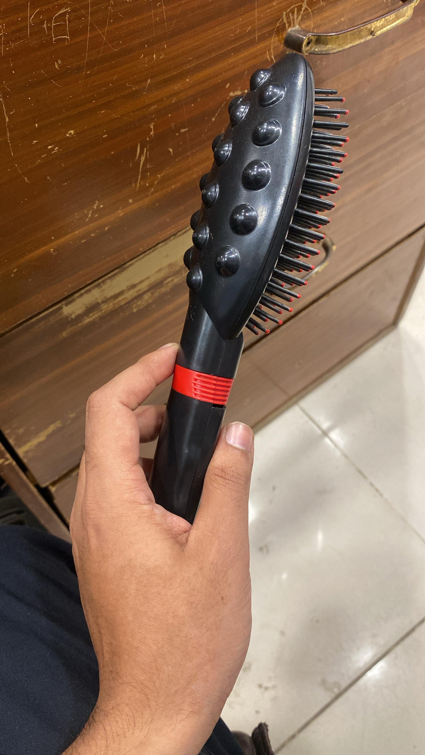 Electric Wireless Massage Comb Hair Growth Vibration Scalp Massager Anti Hair Loss