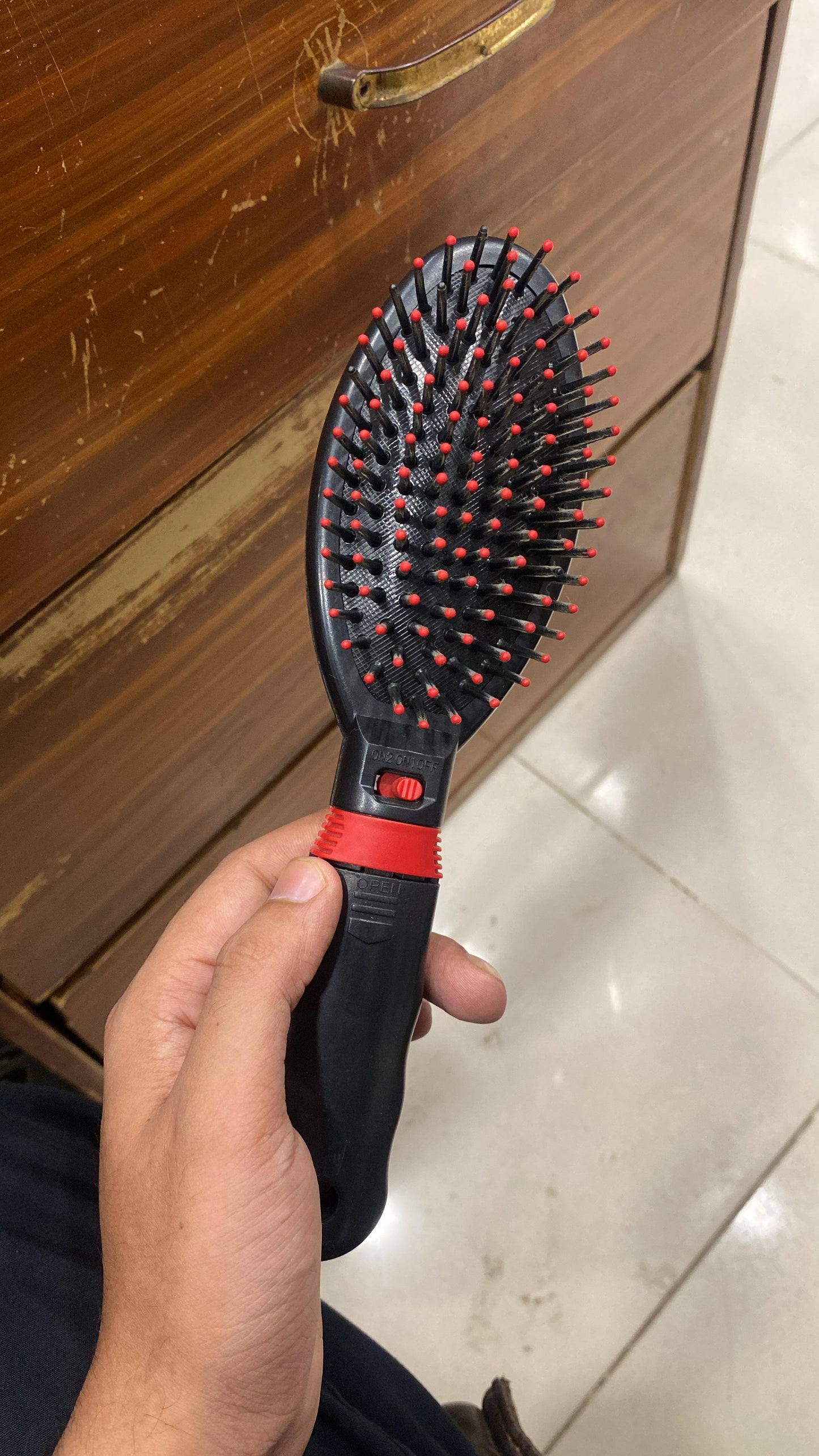 Electric Wireless Massage Comb Hair Growth Vibration Scalp Massager Anti Hair Loss