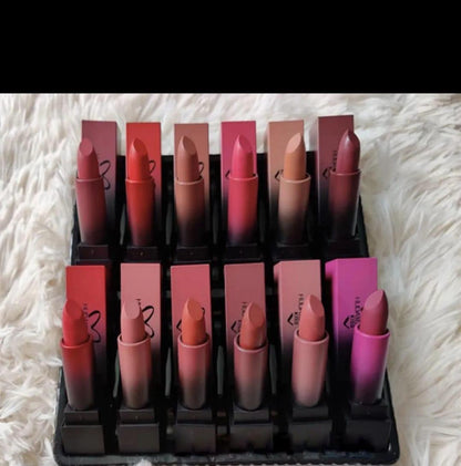 Pack of 6 Nude shades bullet lipstick