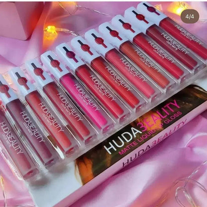 Pack of 6 glossy lipgloss Matte Finish
