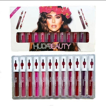 Pack of 6 glossy lipgloss Matte Finish