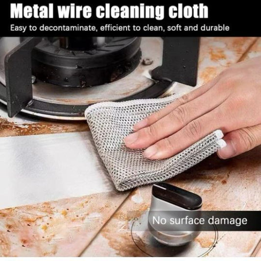 Dish washing Cleaning cloth | Wire Dish washing Rugs for Wet and
