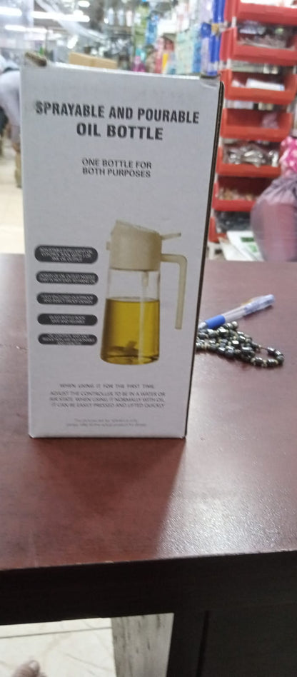 2 in 1 Oil Spray Jug - 470ml (Random Color)