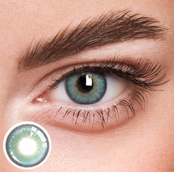 Aqua green lens