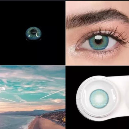Aqua green lens