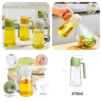 2 in 1 Oil Spray Jug - 470ml (Random Color)
