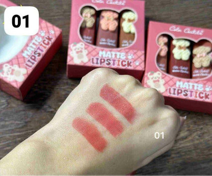 pack of 3 Color castle pigmented lipsticks pack
