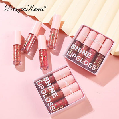 pack of 4 Shiny Nude lipgloss