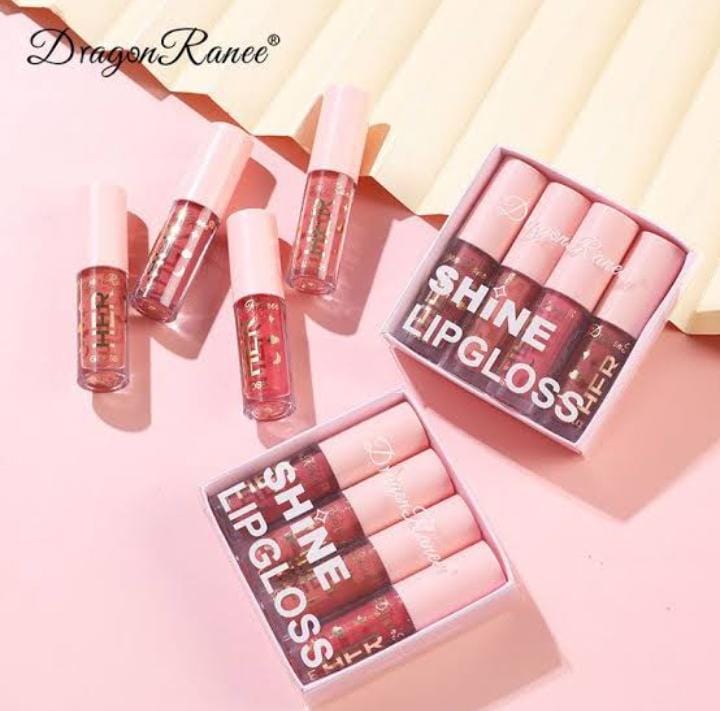 pack of 4 Shiny Nude lipgloss