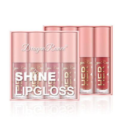pack of 4 Shiny Nude lipgloss