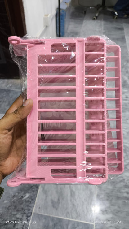 Small Kitchen Foldable Dish Plate Drying Rack | Multipurpose Space Saving Storage
