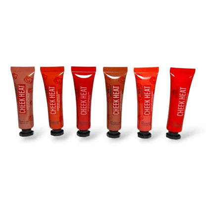 Pack of 6 Cheek Heat Shimmer Gel-Cream Blush,