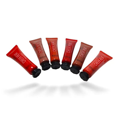 Pack of 6 Cheek Heat Shimmer Gel-Cream Blush,