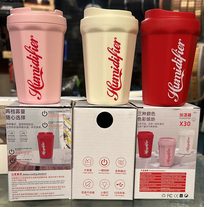 Coke Cup Humidifier Car Home USB Aroma Diffuser Summer Flame Air Coke