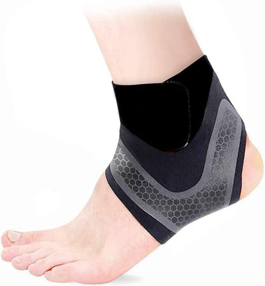 1 Pcs Right Foot Breathable Ankle Brace for Sprained Ankle,Stabilize Ligaments,Prevent Re