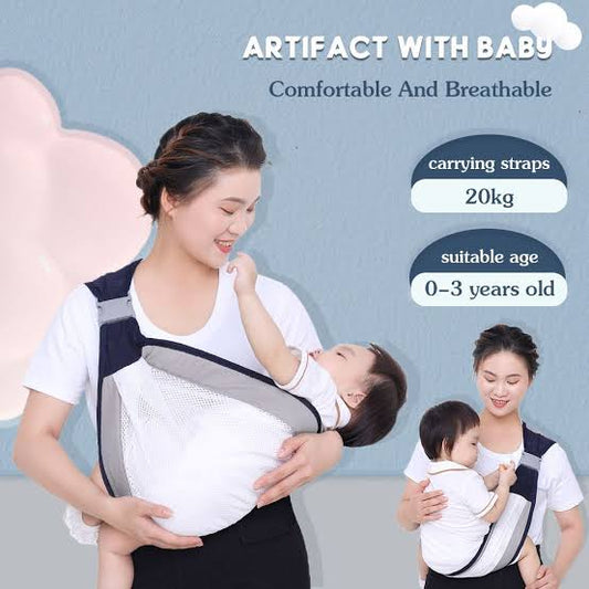 Baby Carrier, Ergonomic Baby Strap one Shoulder Labor-Saving Polyester Baby Half Wrapped