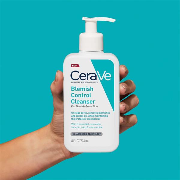 CeraVe Blemish Control Face Cleanser with 2% Salicylic Acid &amp; Niacinamide for