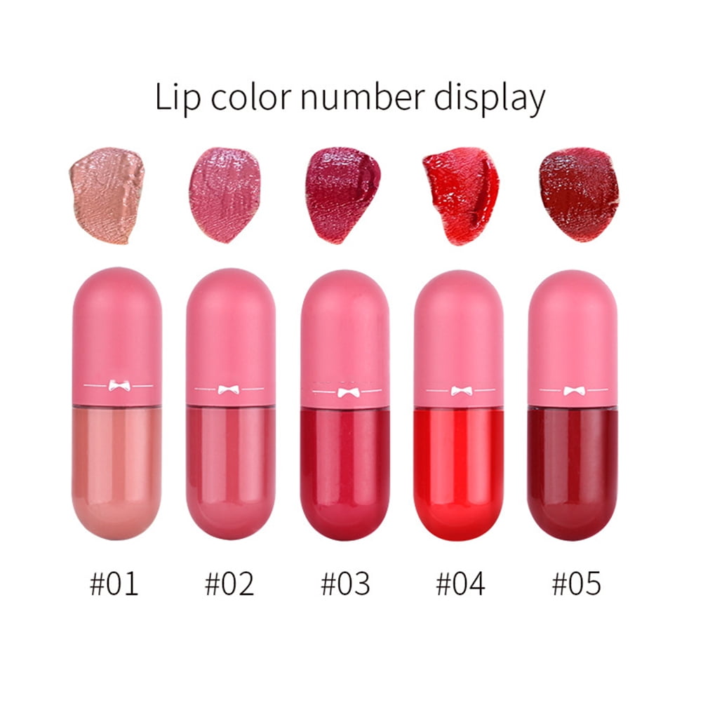Pack of 5 Matte Lip Gloss Kit | 5 Capsule Matte Lipstick