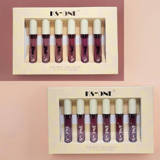 Set Of 6 Matte Liquid Lipstick, Long Lasting Matte Lipstick, Waterproof Matte