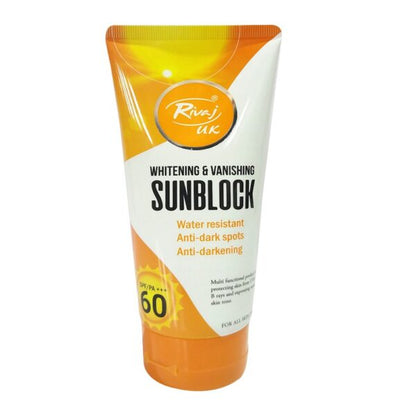 Rivaj UK Sun Block Spf 60 Original Rivaj UK Whitening &amp; Vanishing