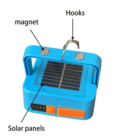 Small Solar-Powered LED Camping &amp; Outdoor Lantern With Super Long Endurance, Suitable