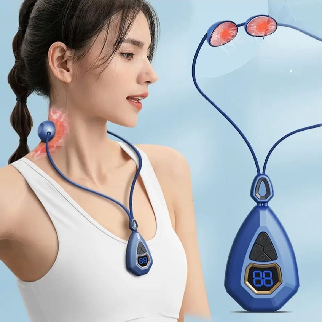 Smart Neck Massager EMS Pulse Heating Pendant Cervical Spine Massage Deep Tissue