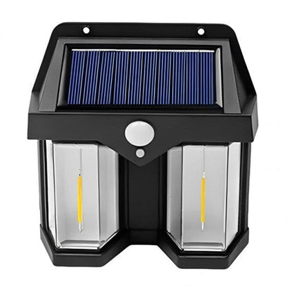 Double Head Antique Solar Sensor Lamp Solar Warm Lighting Lamp Outdoor Wall