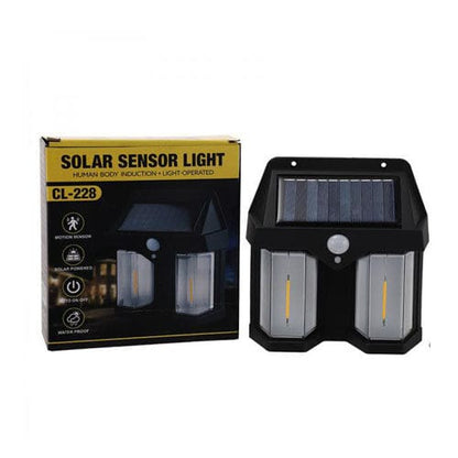 Double Head Antique Solar Sensor Lamp Solar Warm Lighting Lamp Outdoor Wall