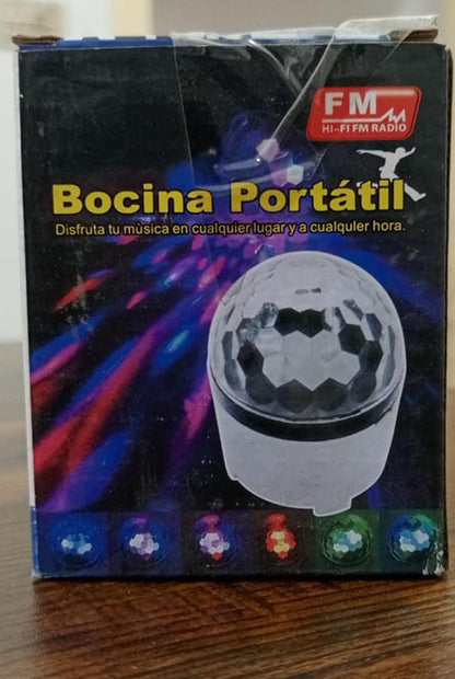 Digital RGB LED Music Crystal Magic Ball Effect Light MP3 USB Disco