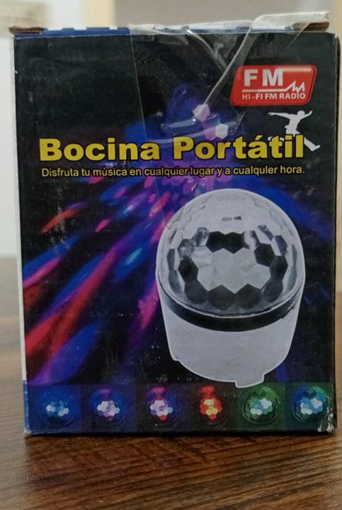 Digital RGB LED Music Crystal Magic Ball Effect Light MP3 USB Disco