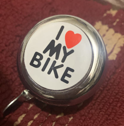 I Love My Bike Bicycle Handle Bar Bell