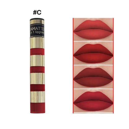 4 in 1 glossy lip gloss (random color)