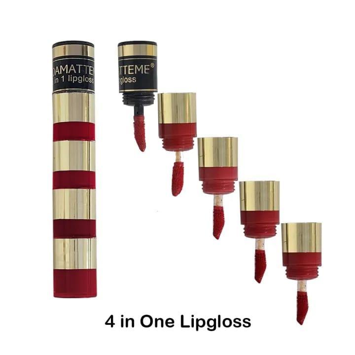 4 in 1 glossy lip gloss (random color)