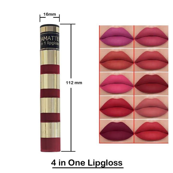4 in 1 glossy lip gloss (random color)