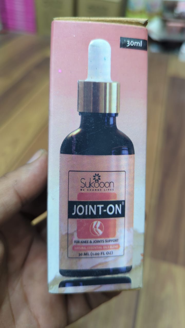 Sukoon Joint On Essential Oil Blend for pain in joints, back pain,