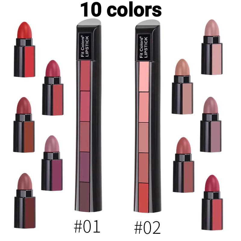 ( pack of 2 ) 5-in-1 Lipstick | Five Shades In