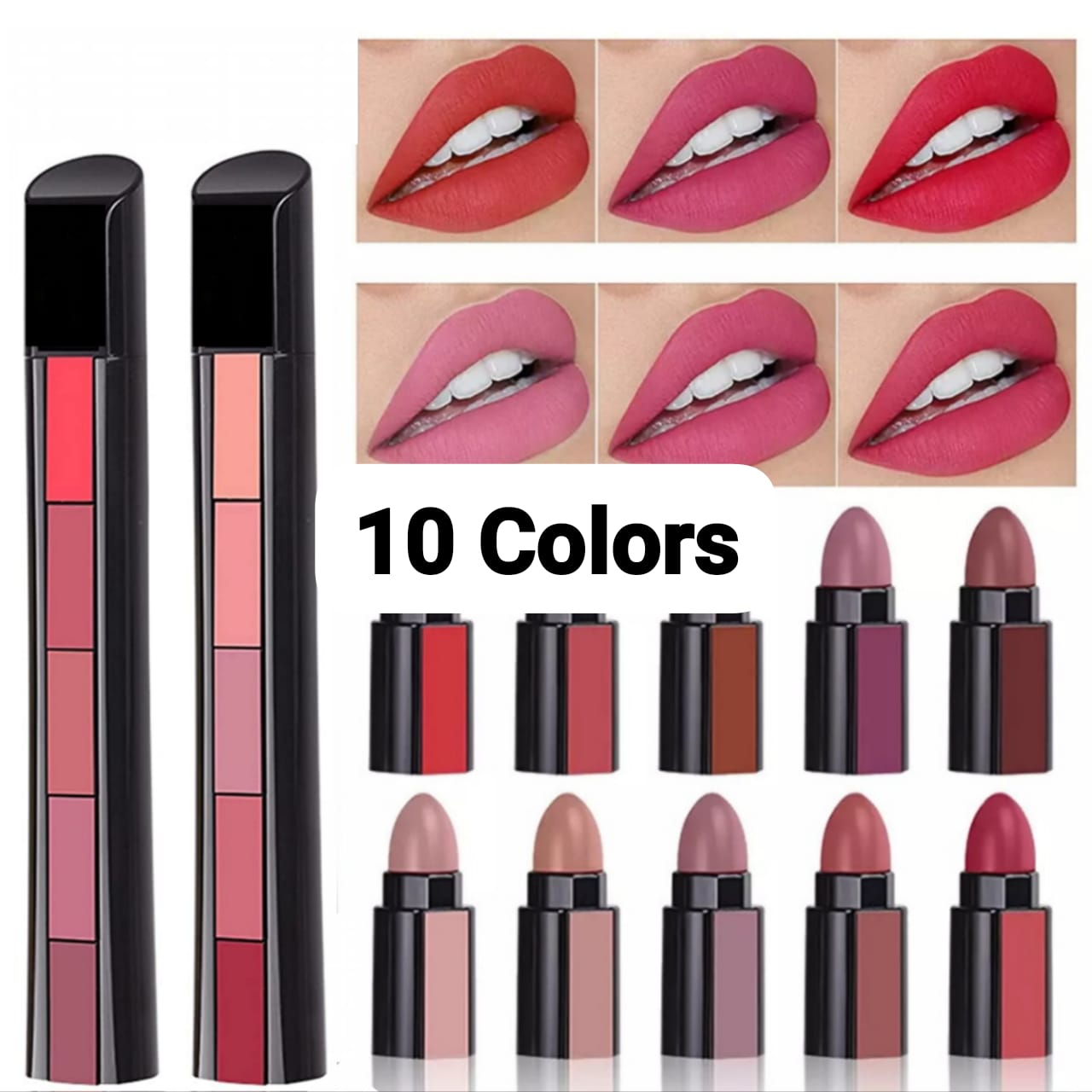 ( pack of 2 ) 5-in-1 Lipstick | Five Shades In