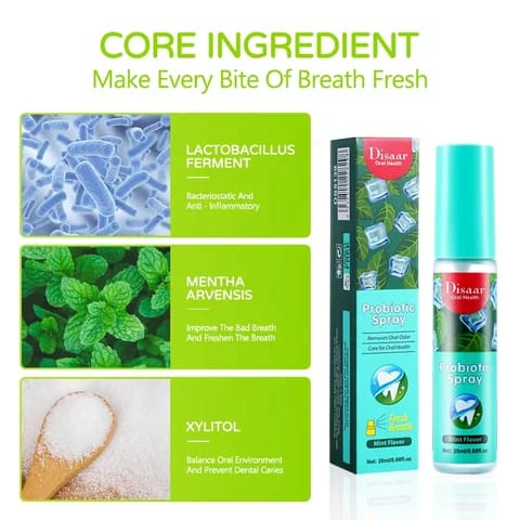 (pack of 3 ) Mouth Spray | 20ml Natural Breath Freshener Portable