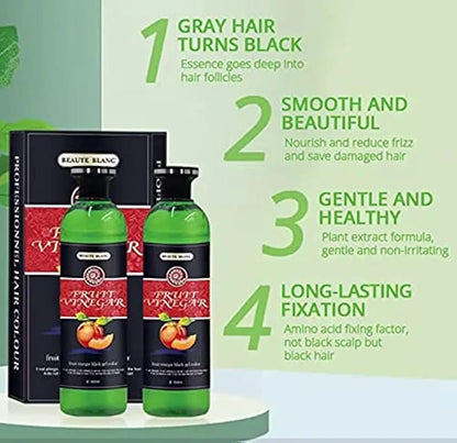 Aravli BEAUTE BLANC Fruit Vinegar Black Gel Color, 500 ml