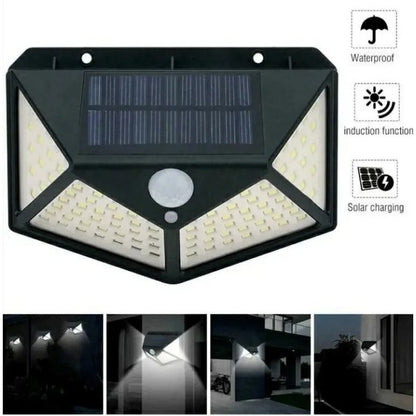 Solar Lights Outdoor Lighting Wireless Motion Sensor Lights IP65 Waterproof 270°Wide Angle