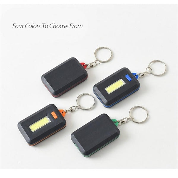 Portable Mini COB LED Keychain / Multifunctional square key light (random color)