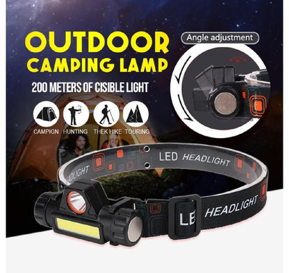 Portable Mini High Power LED Headlamp Flashlight for outdoor camping and cycling,