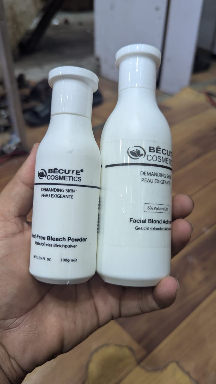 Becute skin polish set - Becute Bleach Powder &amp; Facial Blonde