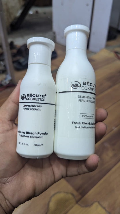 Becute skin polish set - Becute Bleach Powder &amp; Facial Blonde