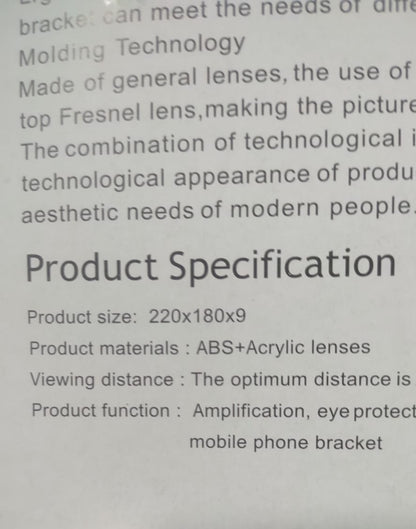 F3 Mobile Screen Magnifier | Enlarged Mobile Screen Amplifier Large Screen Eyes