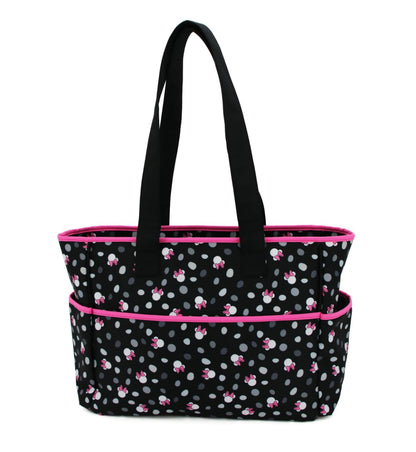 Stylish Disney Minnie Mouse Diaper Bag Set with Changing Pad &amp; Bottle