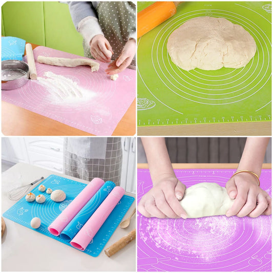 Silicone Baking Roti Mat With Measurements Heat Resistant | Non Stick Flour