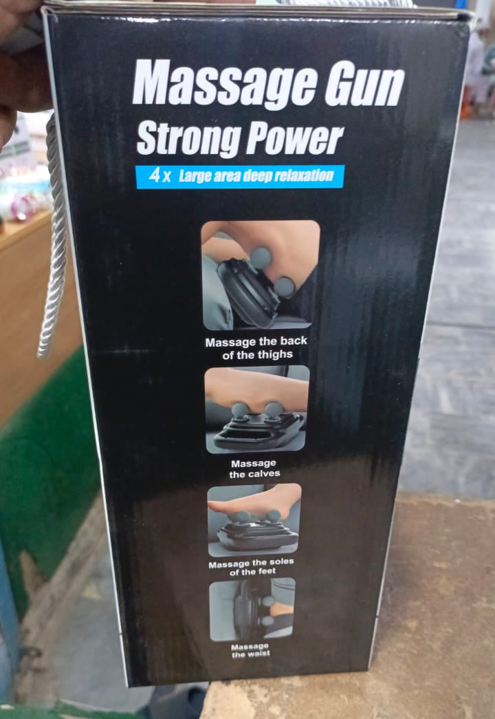 Blue idea Deep Tissue Massage Gun with 4 Heads - Muscle Massager