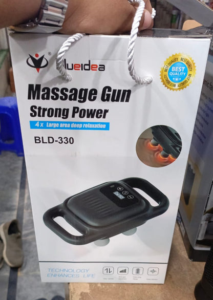 Blue idea Deep Tissue Massage Gun with 4 Heads - Muscle Massager